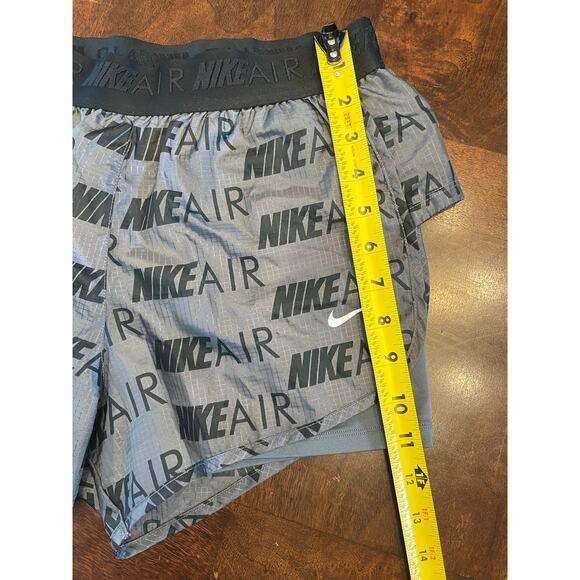 Nike Air All-Over Print Grey Running Shorts Small Dri-FIT Mesh Lined NikeAIR - Picture 4 of 7